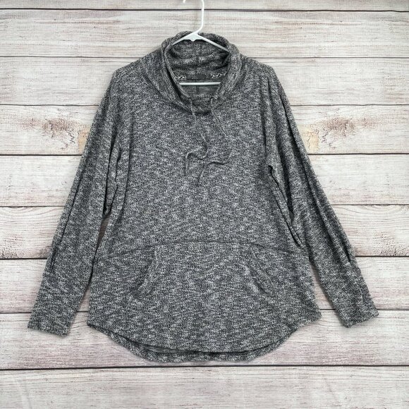 prAna‎ Frieda Cowl Neck Pullover Top Women's Size Large Gray - Picture 1 of 8